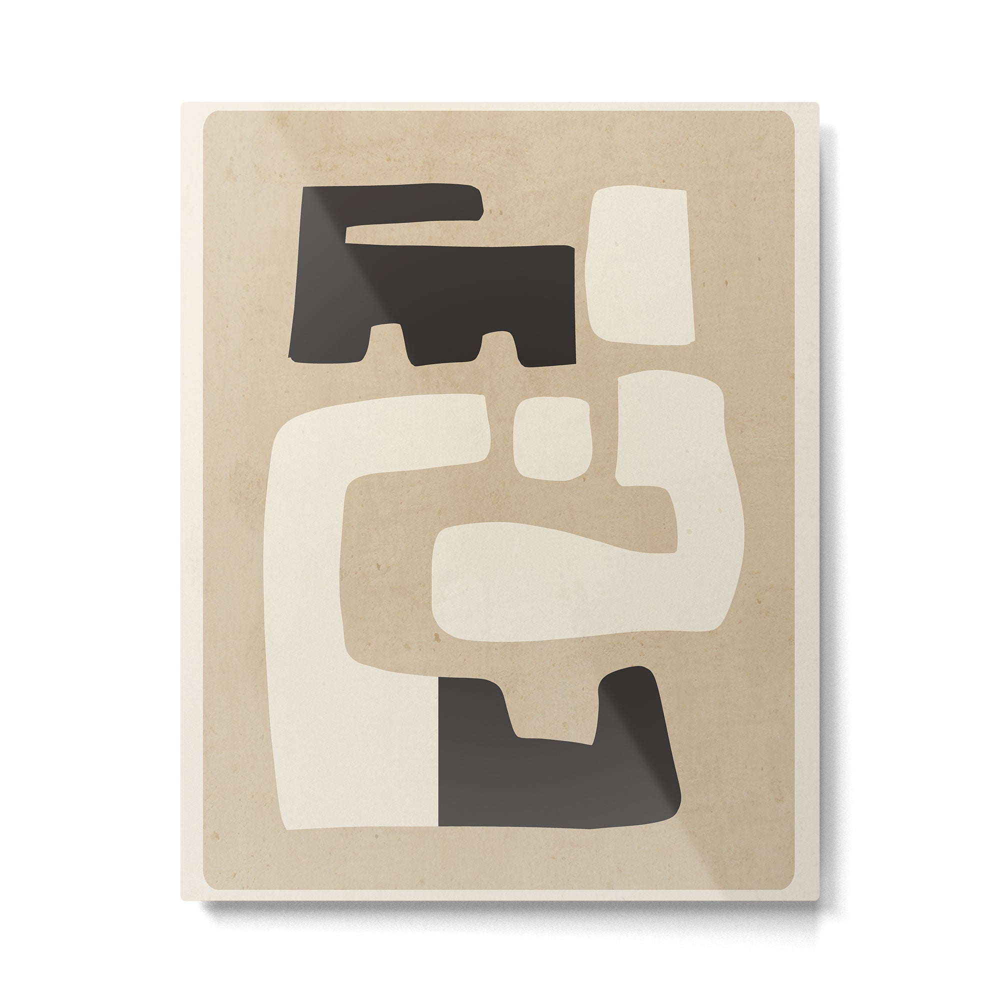 Modern Abstract Minimal Shapes 15 Metal Print | TeksDecor