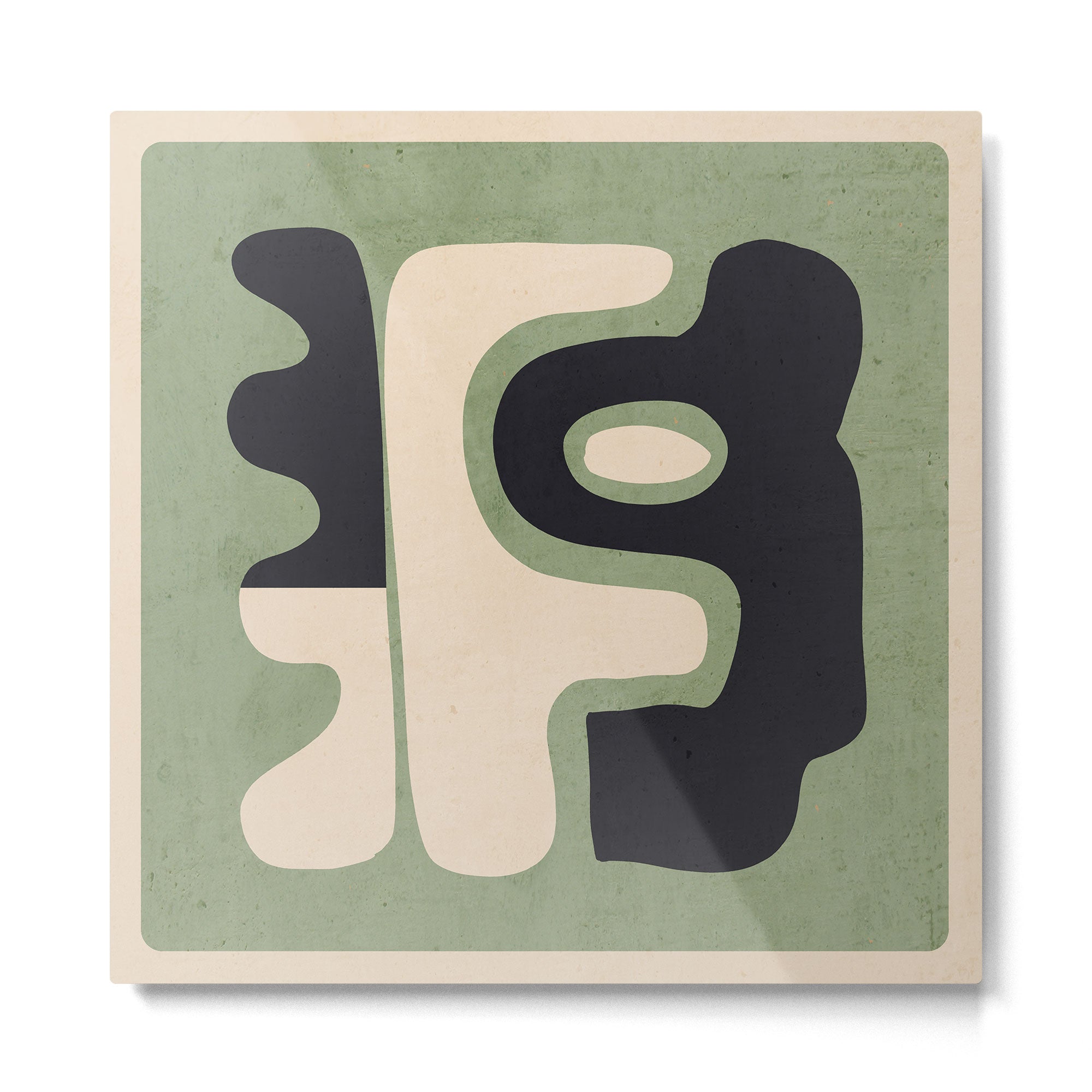 Modern Abstract Minimal Shapes 19 Metal Print | TeksDecor