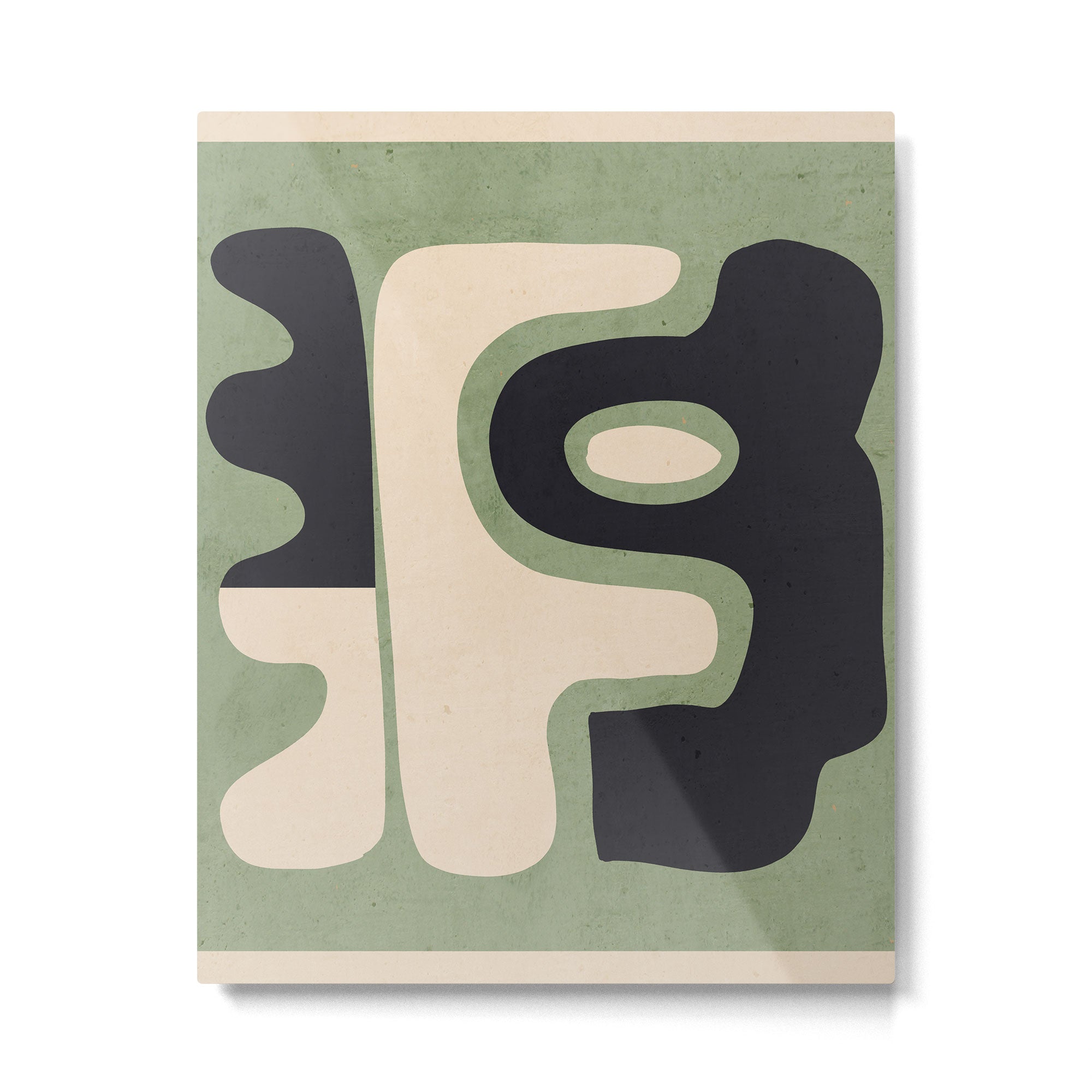 Modern Abstract Minimal Shapes 19 Metal Print | TeksDecor