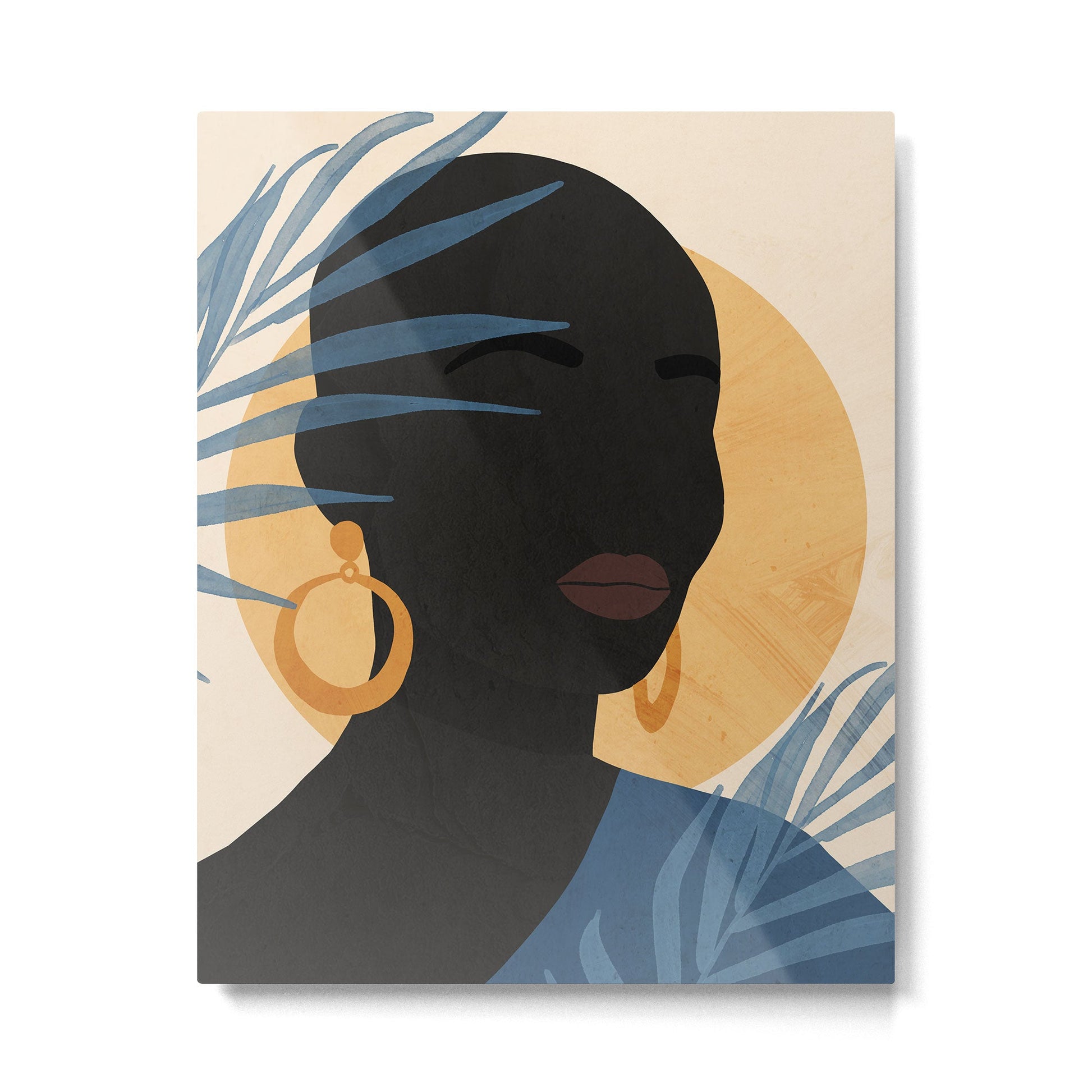 Tropical Girl 25 Metal Print | TeksDecor