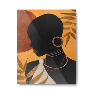 Tropical Girl 35 Metal Print | TeksDecor