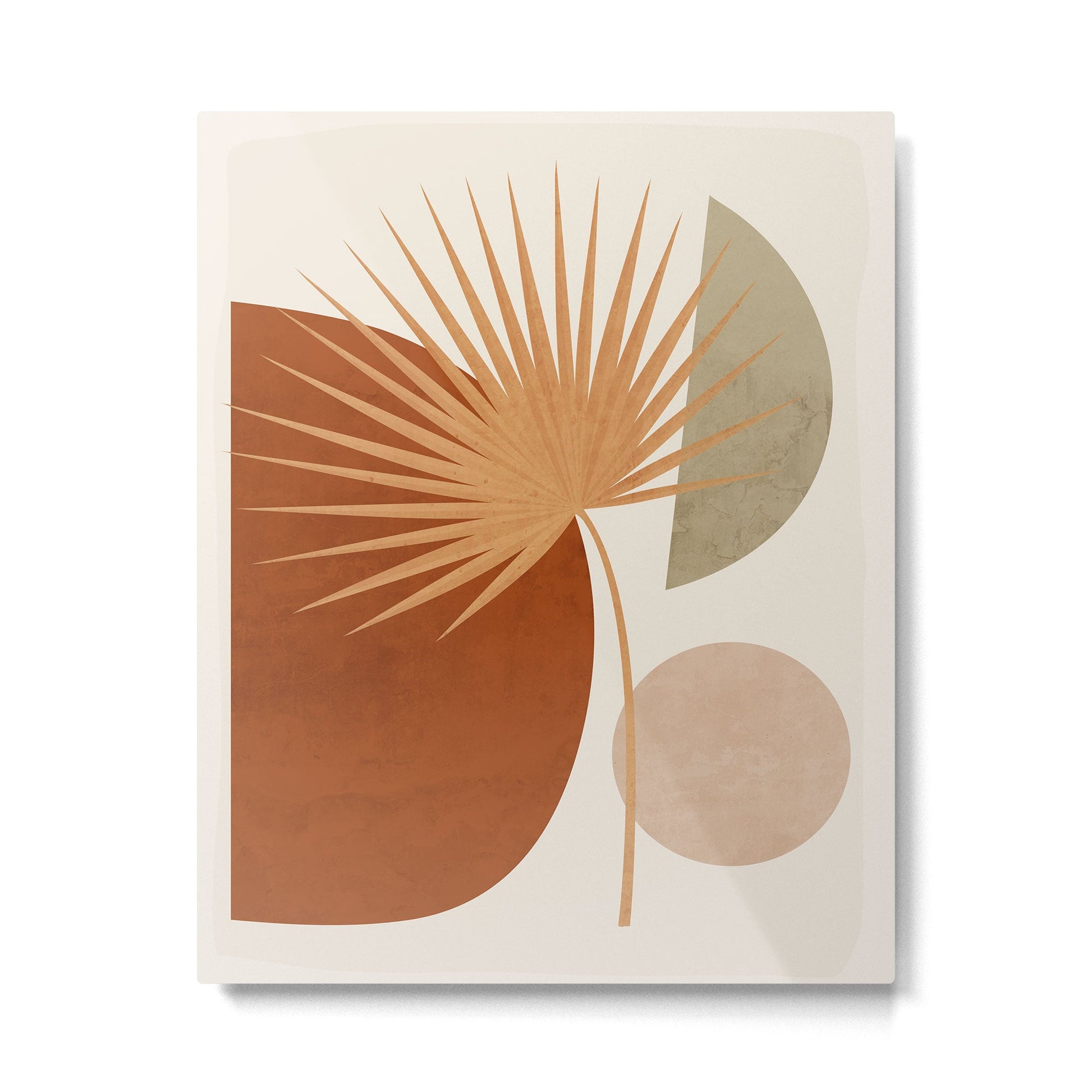 Tropical Leaf- Abstract Art 14 Metal Print | TeksDecor