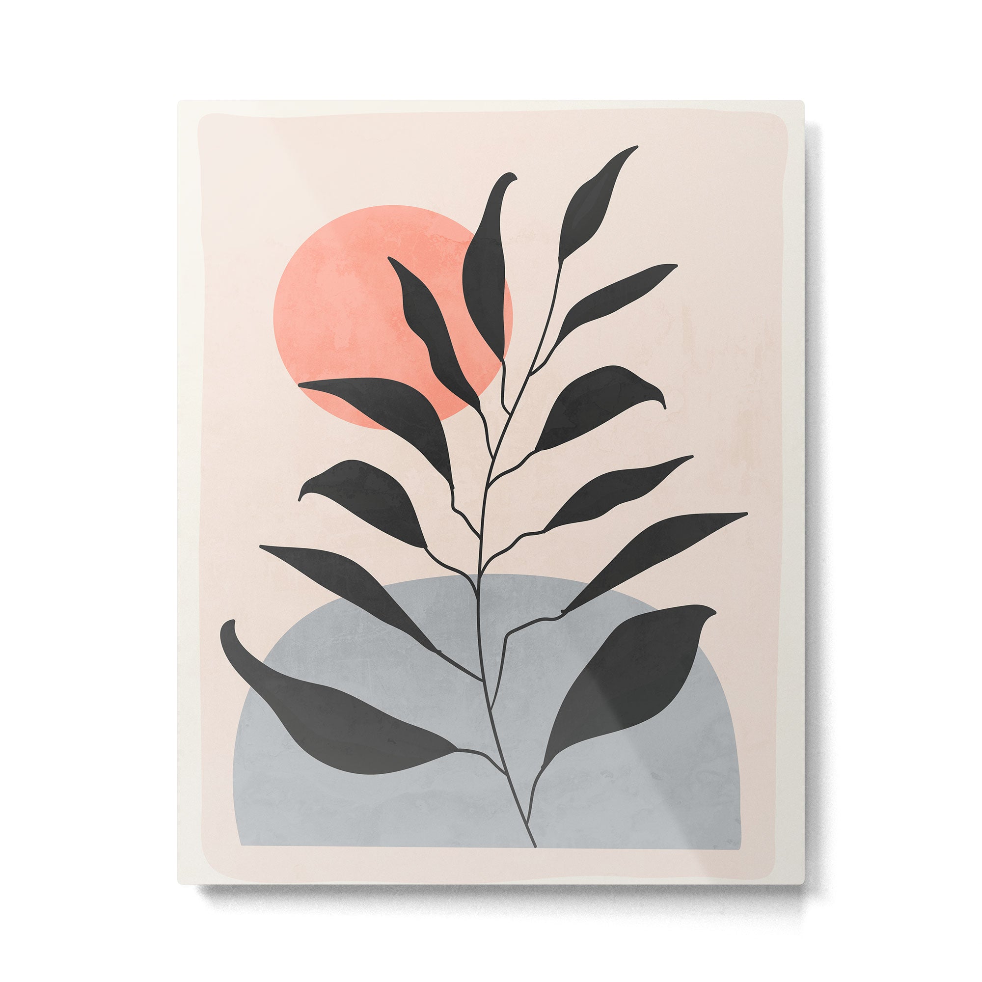 Tropical Leaf- Abstract Art 16 Metal Print | TeksDecor