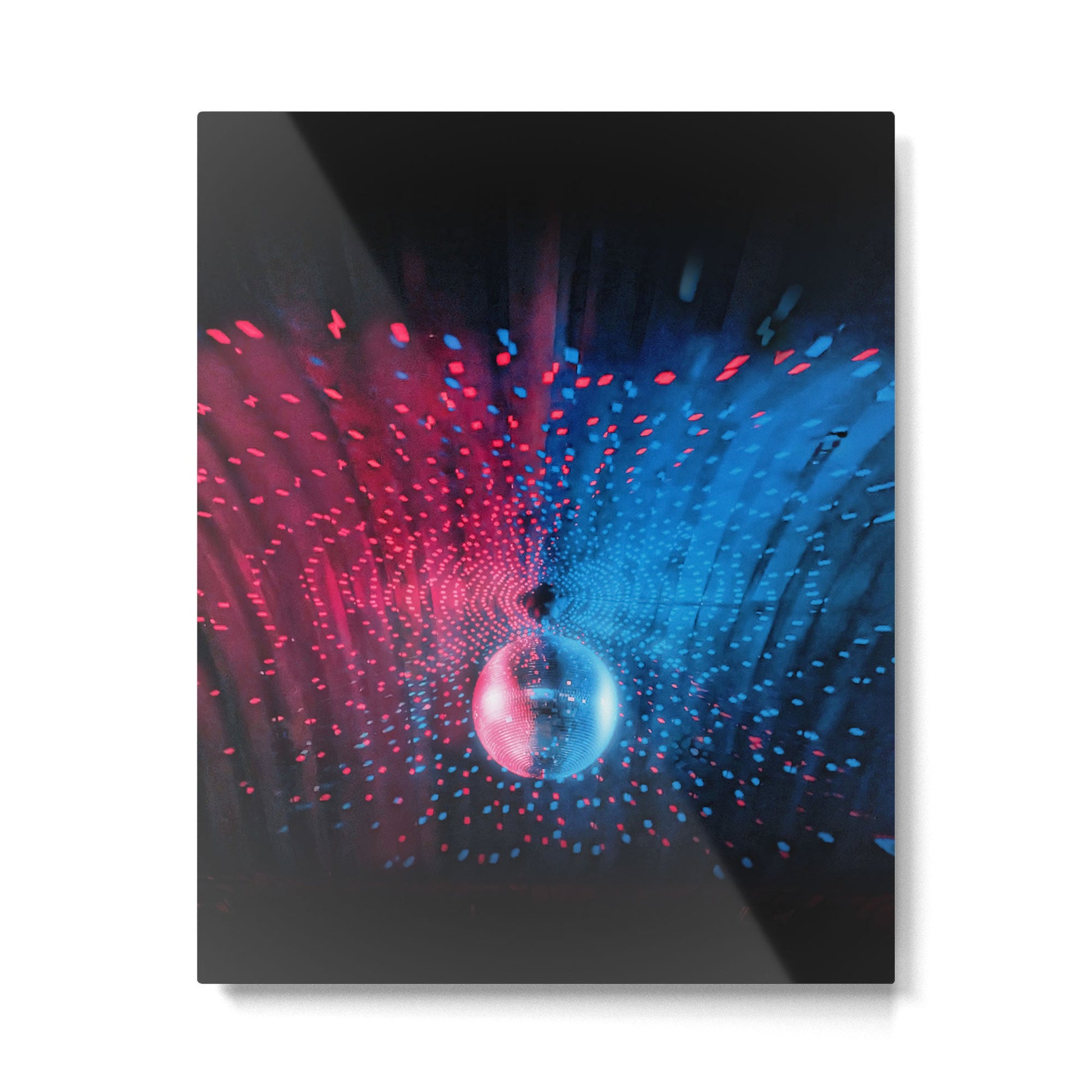 Disco Ball Dance Vibes Metal Print | TeksDecor