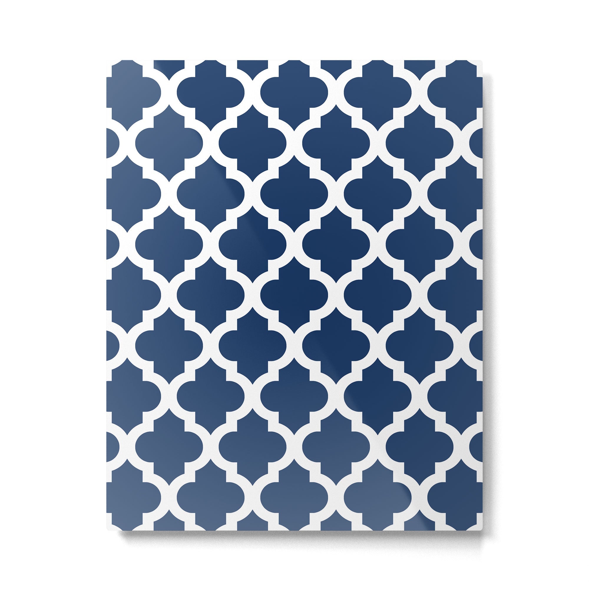 Moroccan Quatrefoil Pattern 726 Metal Print | TeksDecor