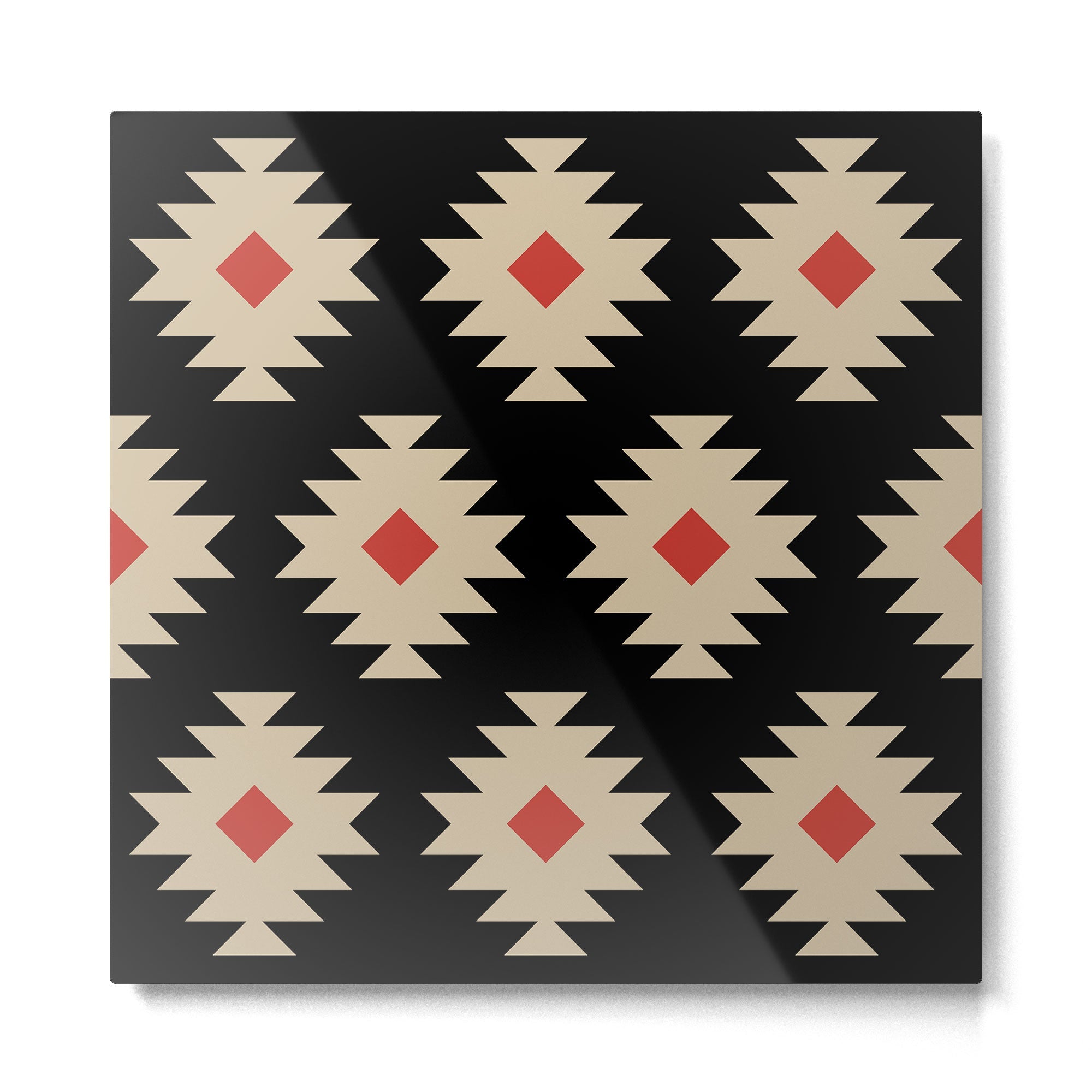 Native American Pattern 553 Metal Print | TeksDecor