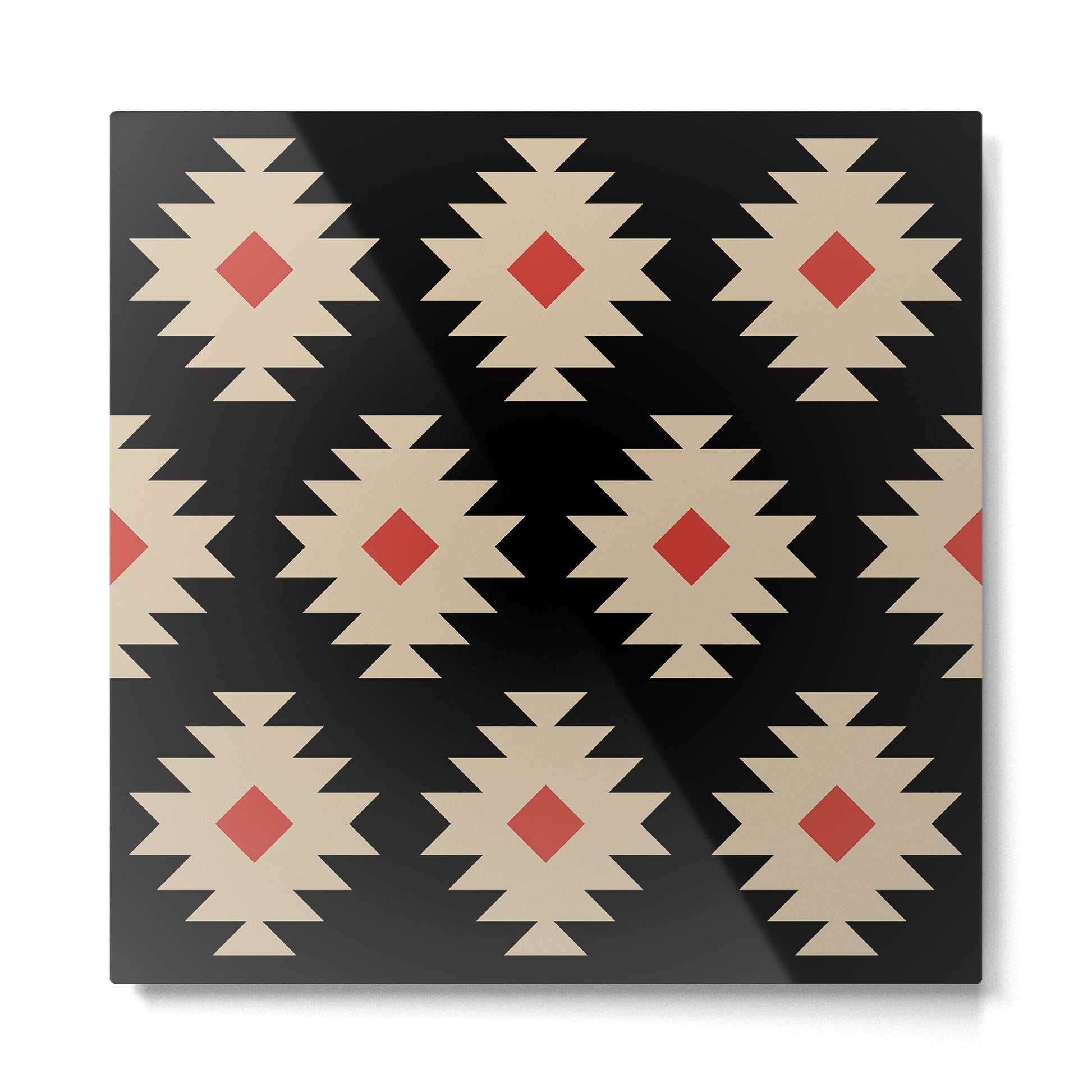 Native American Pattern 553 Metal Print | TeksDecor