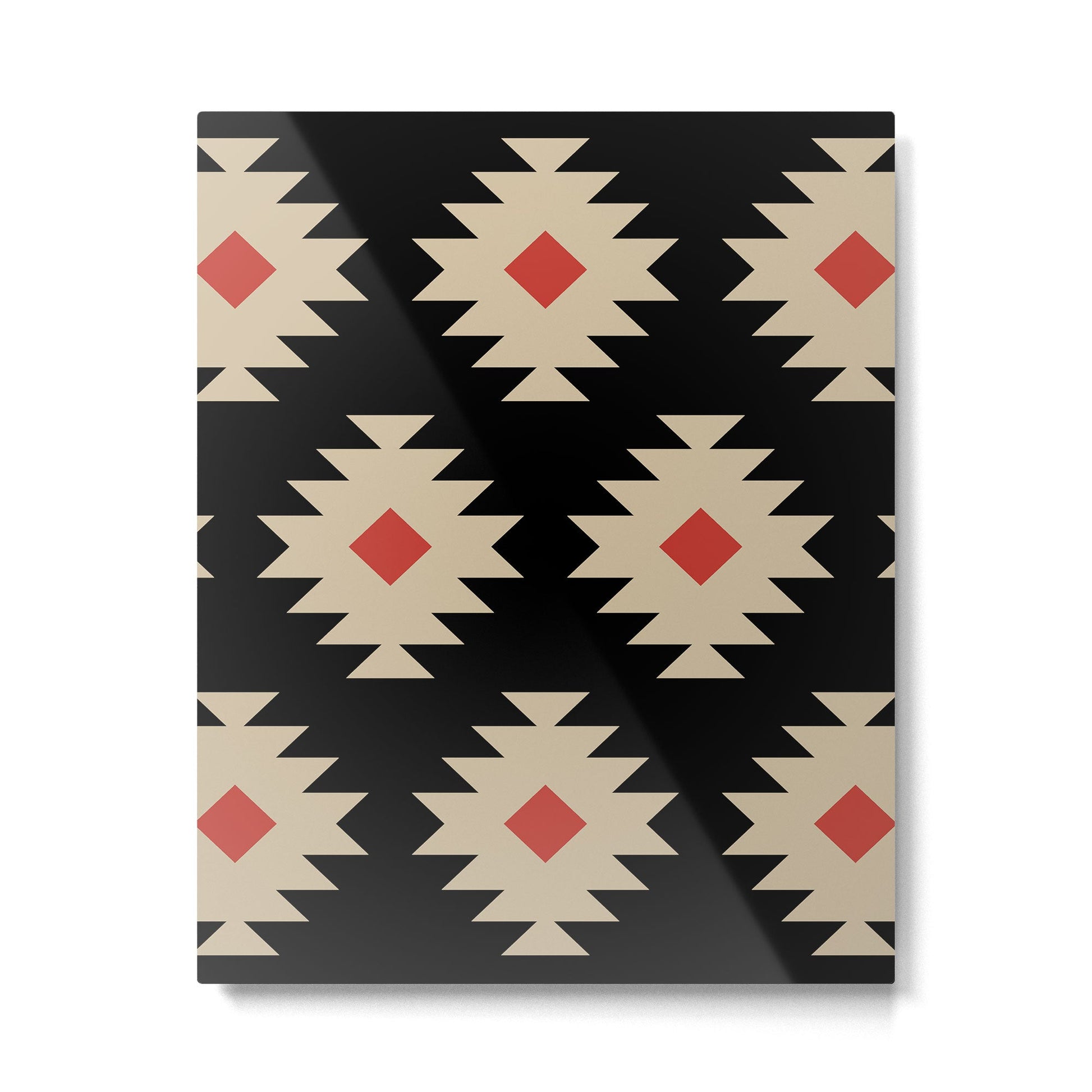 Native American Pattern 553 Metal Print | TeksDecor