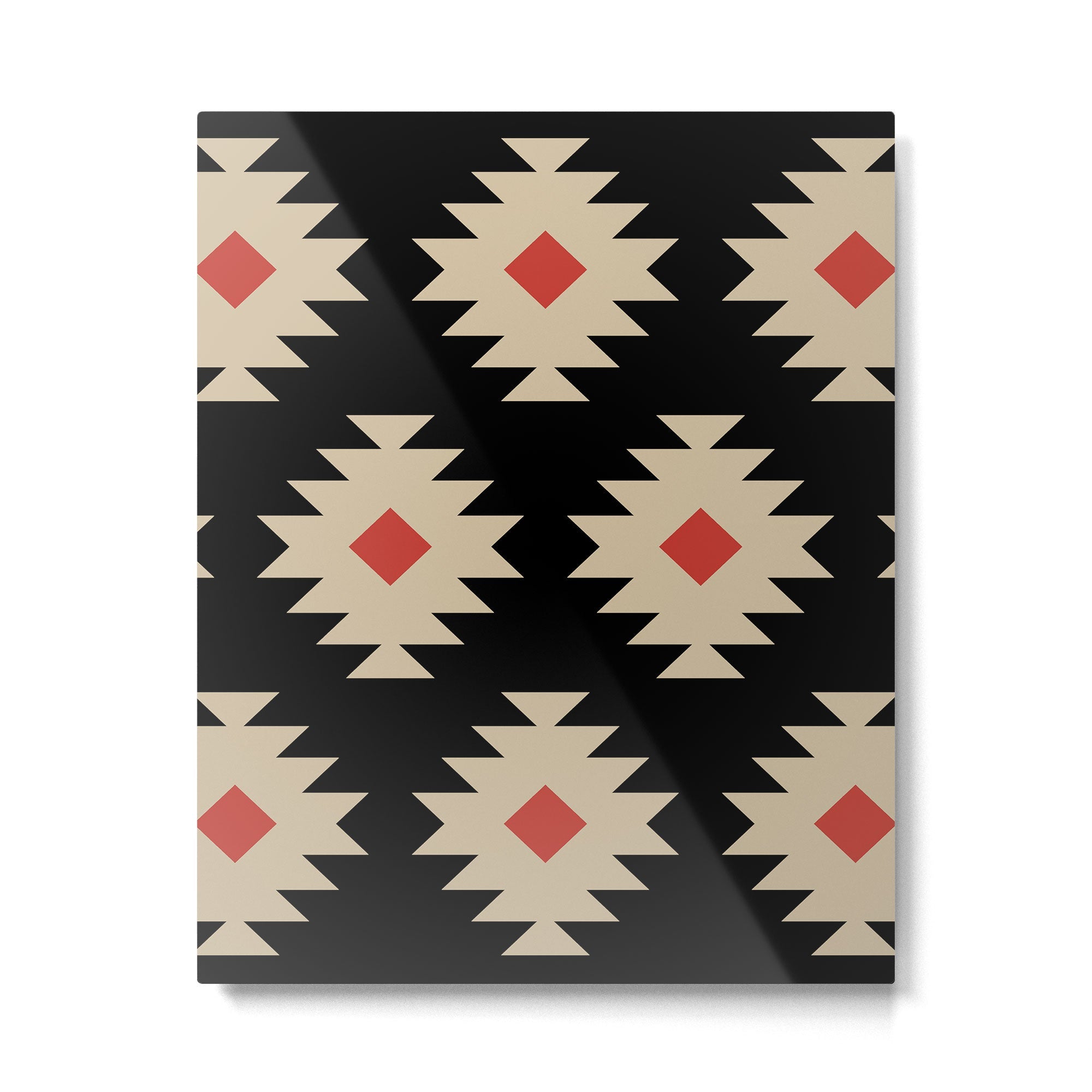 Native American Pattern 553 Metal Print | TeksDecor