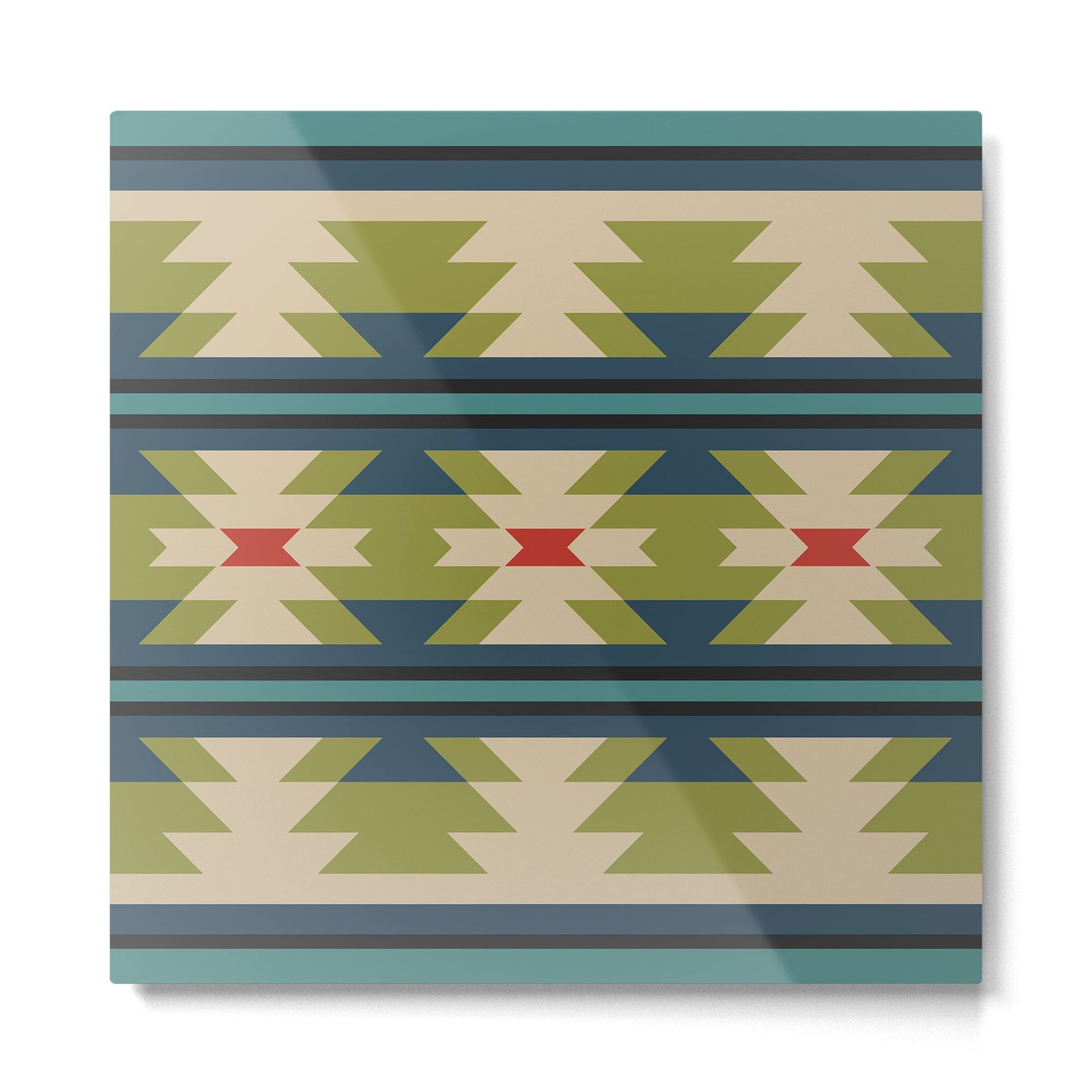 Southwestern Pattern 118 Metal Print | TeksDecor