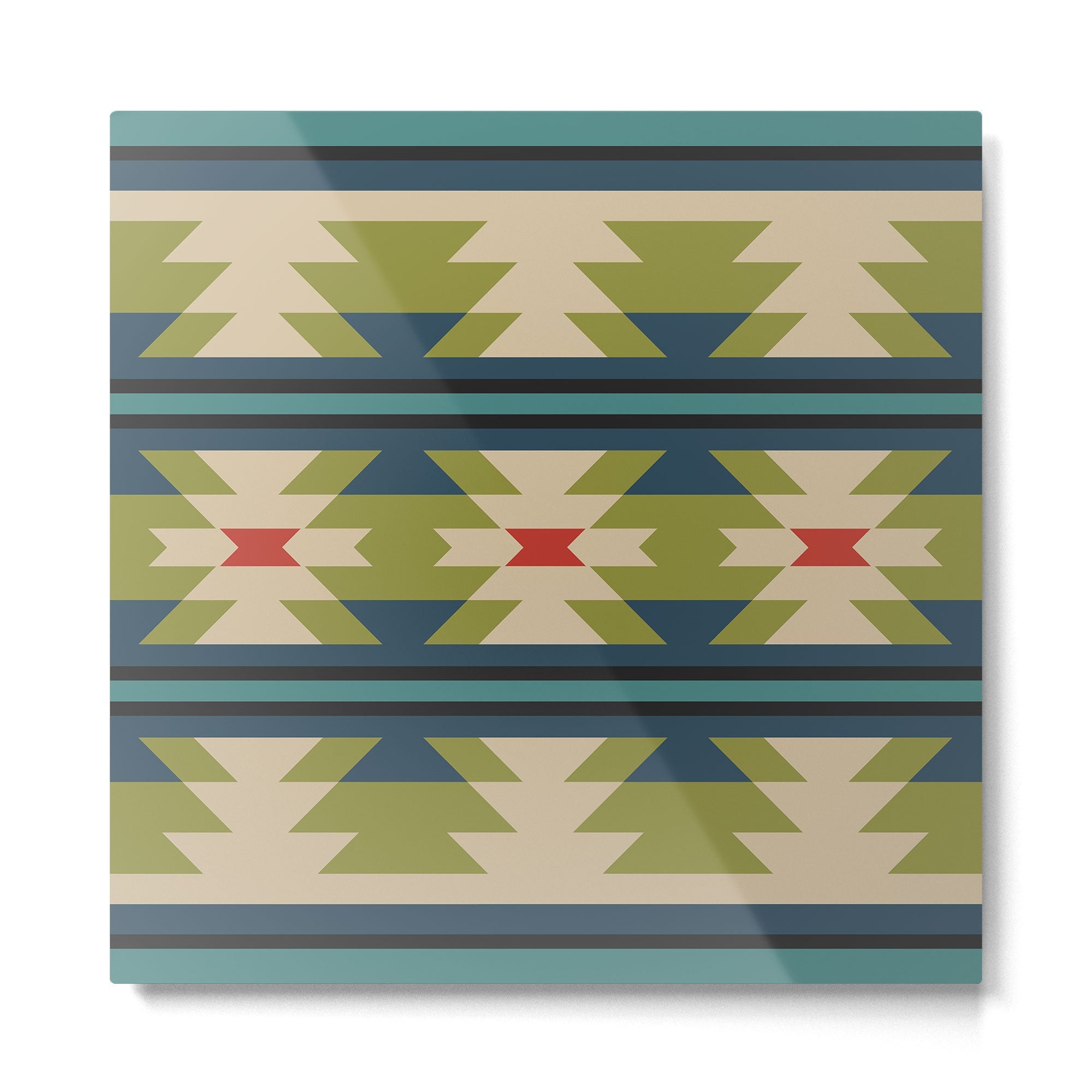 Southwestern Pattern 118 Metal Print | TeksDecor
