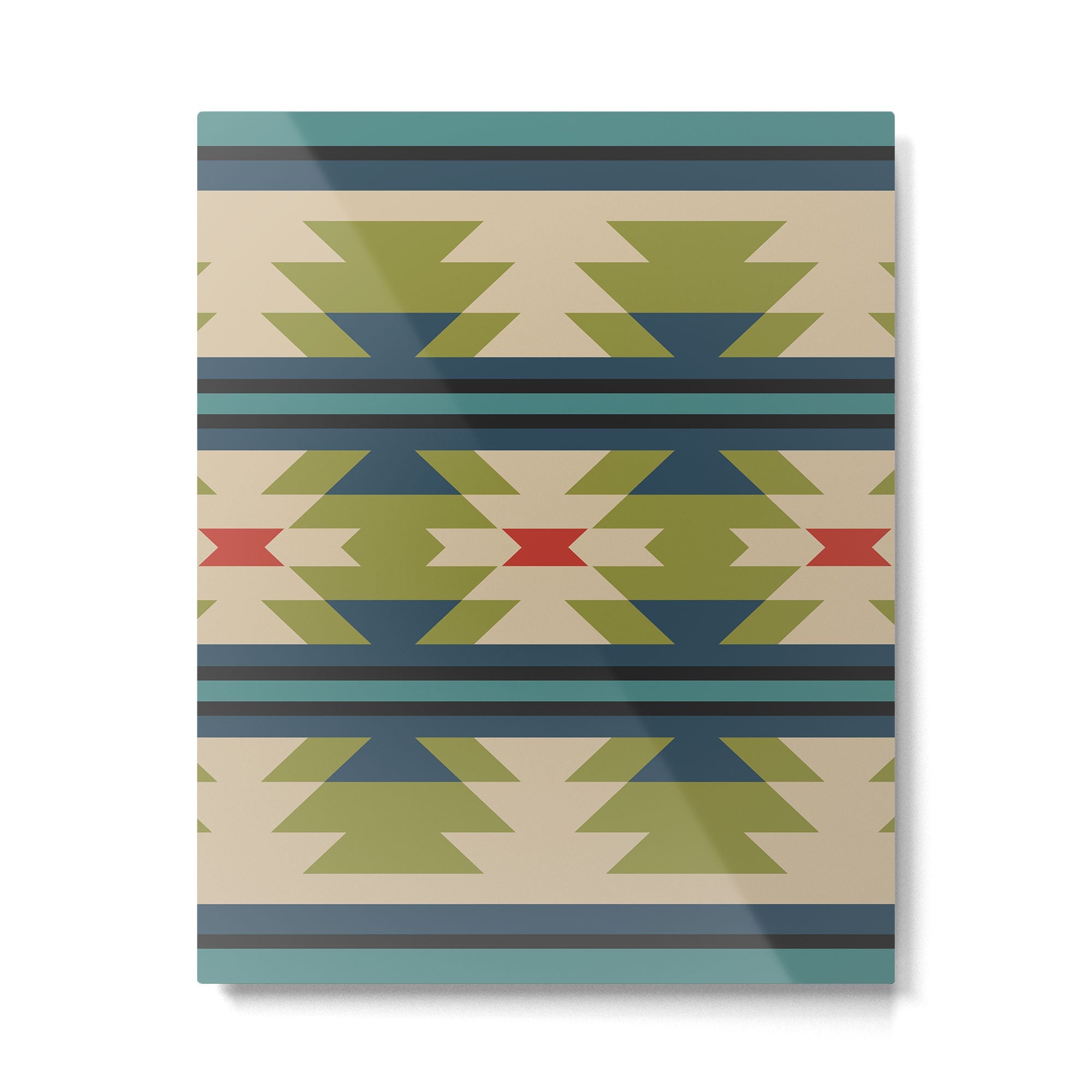 Southwestern Pattern 118 Metal Print | TeksDecor