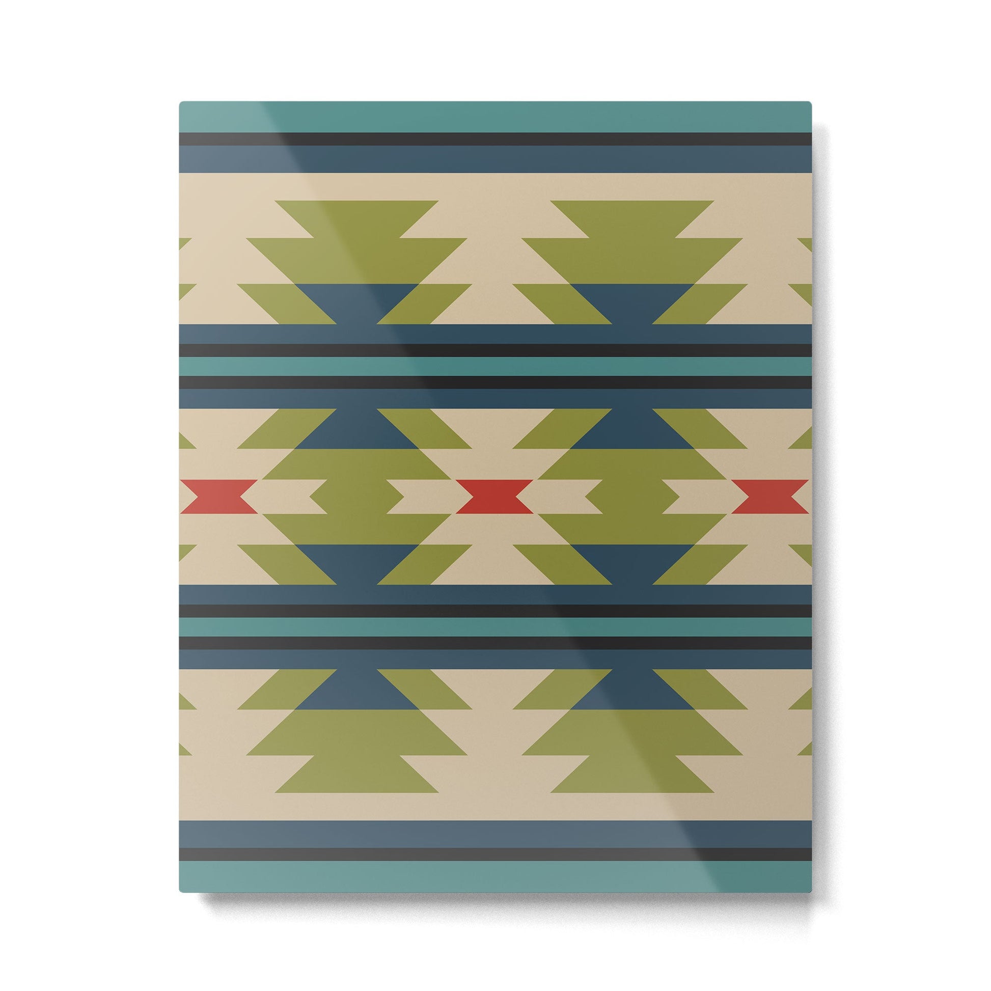 Southwestern Pattern 118 Metal Print | TeksDecor