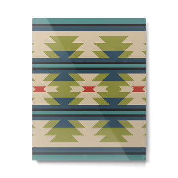 Southwestern Pattern 118 Metal Print | TeksDecor