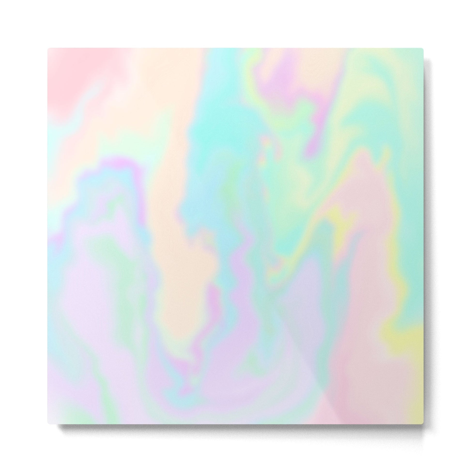 Iridescent Paint Metal Print | TeksDecor