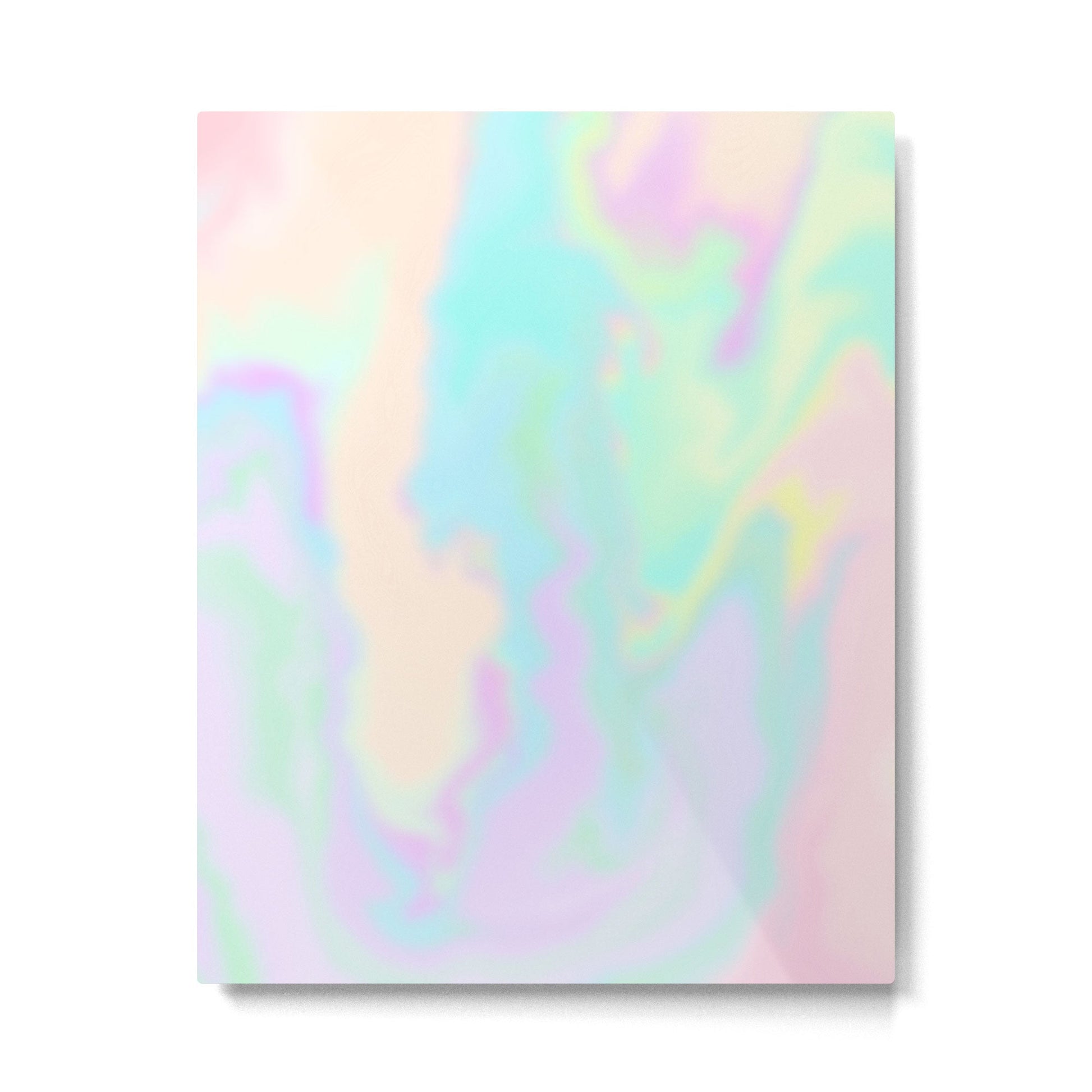 Iridescent Paint Metal Print | TeksDecor