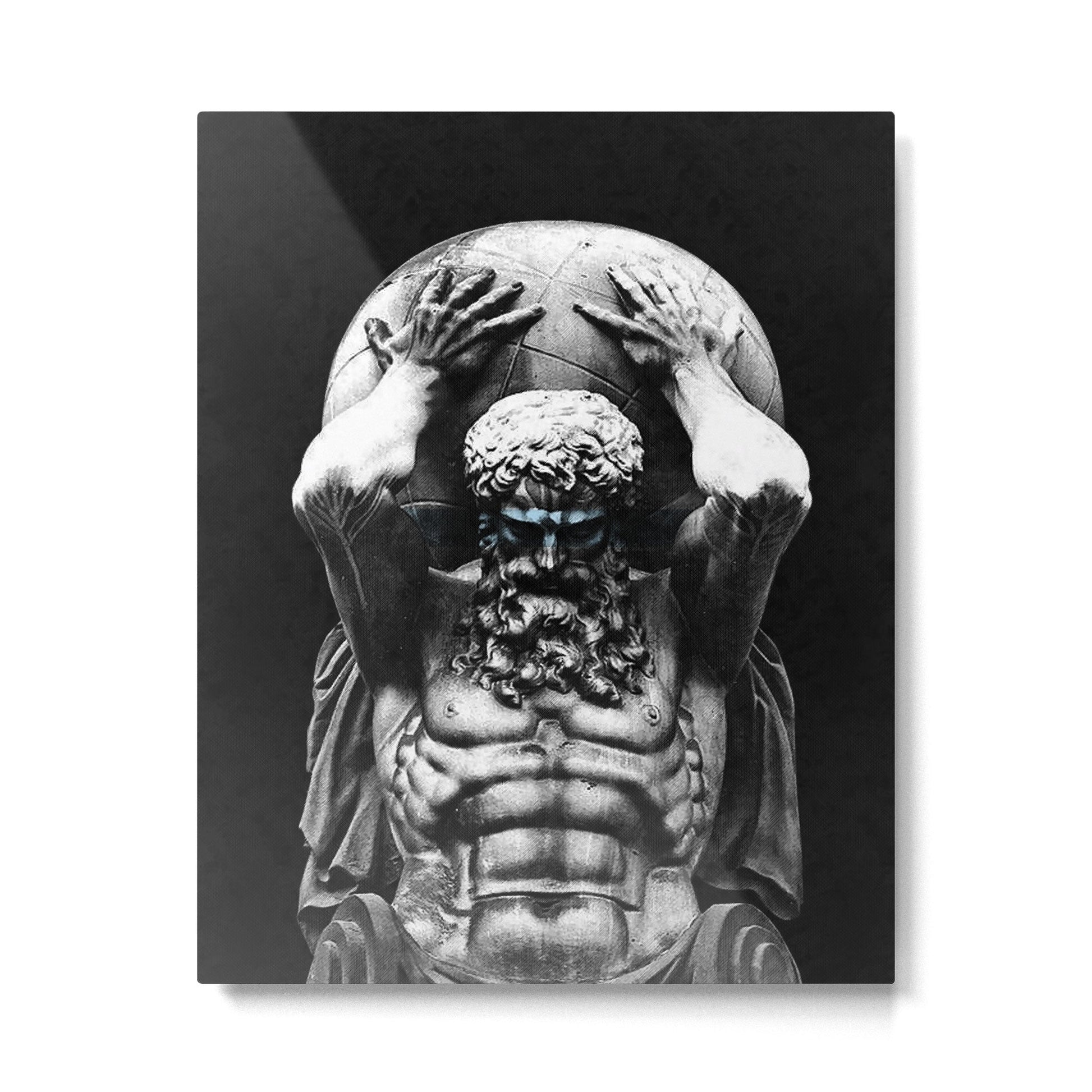 Hercules holding the whole world Metal Print | TeksDecor