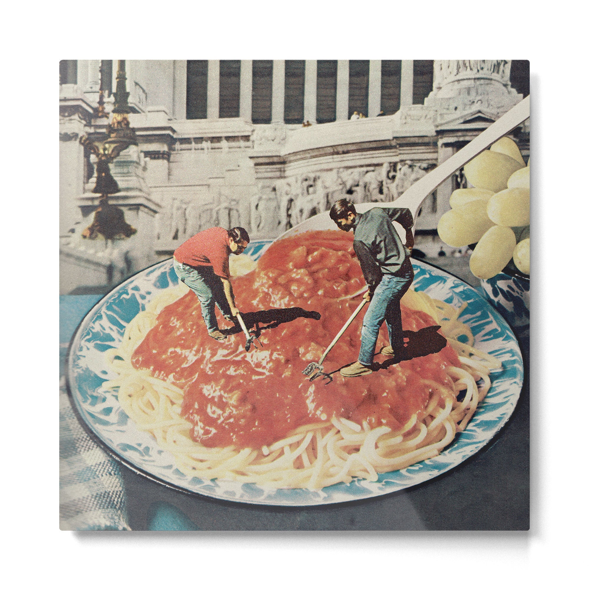 Diggin Spaghetti - Men at work  Metal Print | TeksDecor