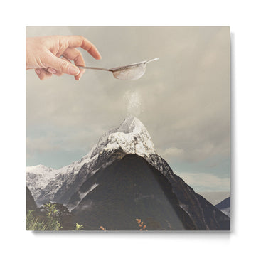 Sifted Summit - MP Snow Sugar on Mountain Peak Metal Print | TeksDecor