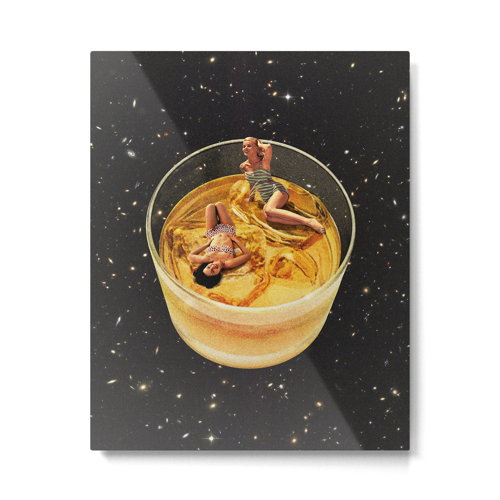 Whisky besties - Whiskey on the rocks Metal Print | TeksDecor